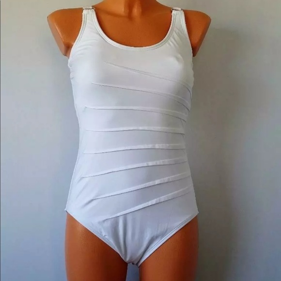 CALVIN Klein Starburst One Piece Swimsuit - Picture 2 of 5